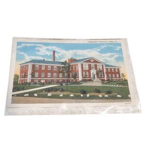 Community Hospital Kane Pennsylvania PA Vintage Postcard OA4790 Finish Unused